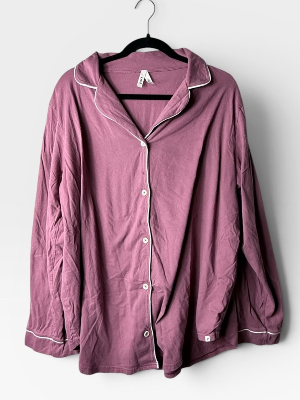 Pact Plum Pajama Top Size XL/XXL 100% Organic Cotton Cozyโ Sleepwear (E)